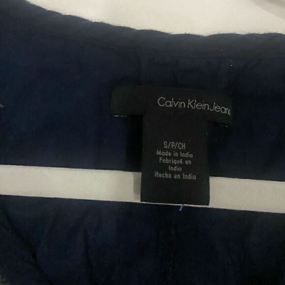 Calvin Klein women’s short bell sleeve pleaded A-line blouse size small - Picture 6 of 8